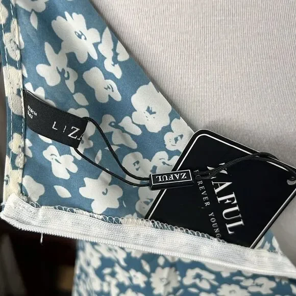 Zaful Floral Mini Dress Size Large NWT - Picture 4 of 5